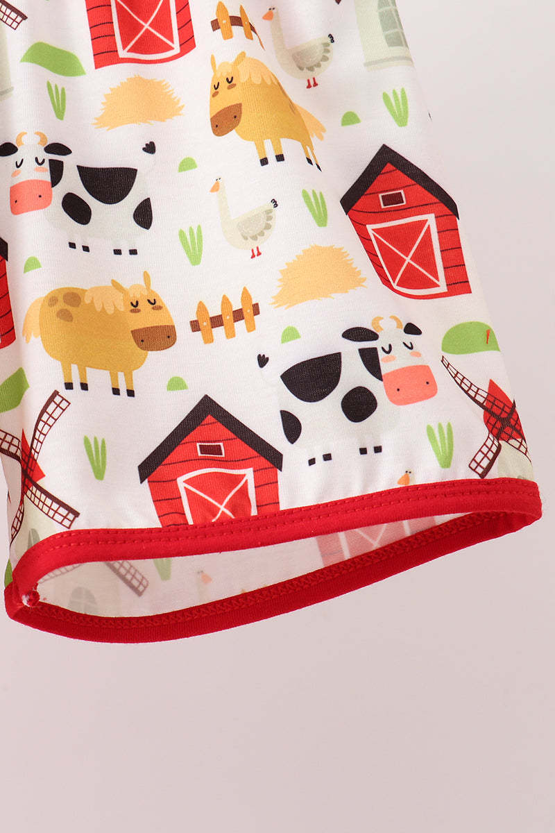 Red Farm Animal Set