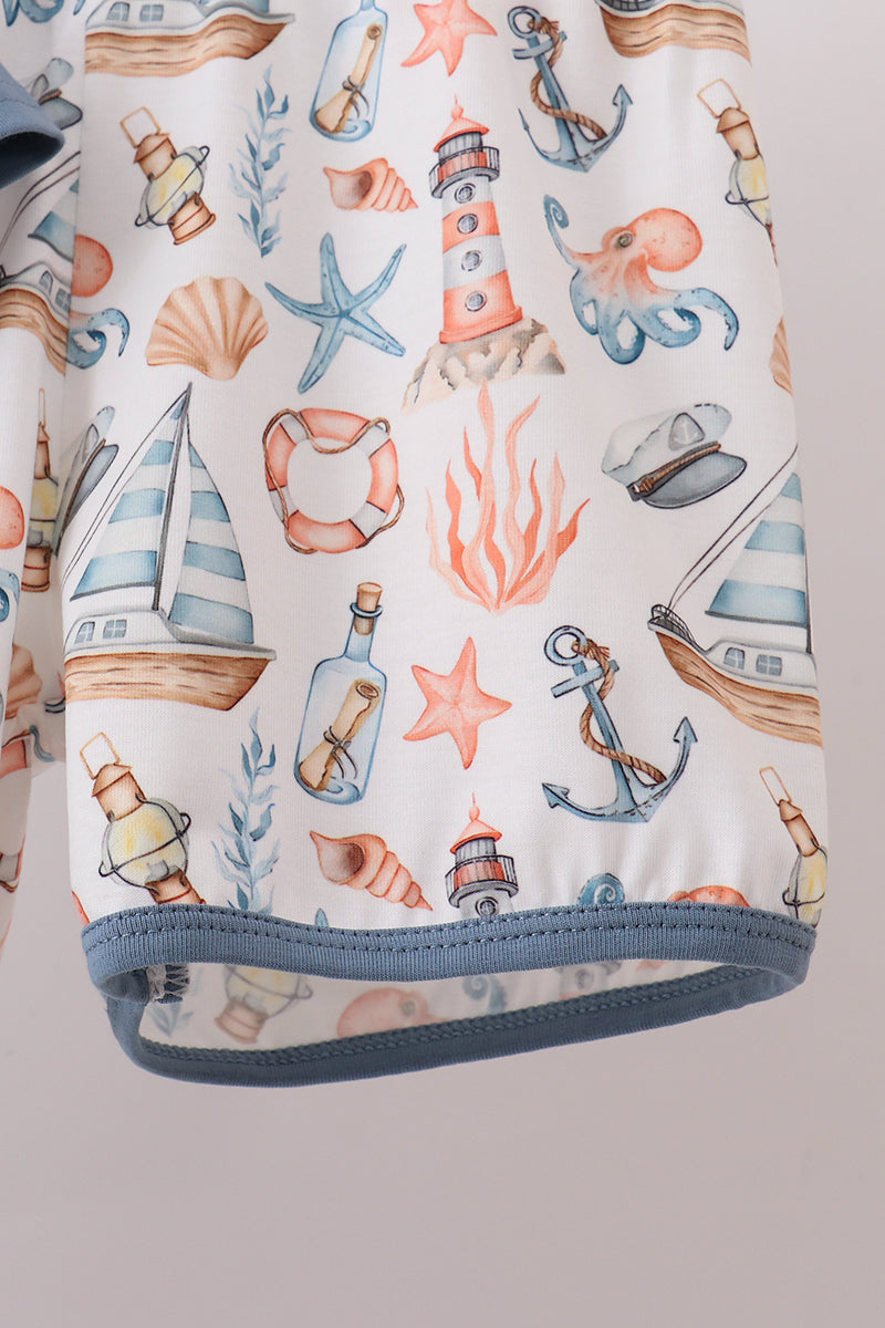 Blue Sailboat Set