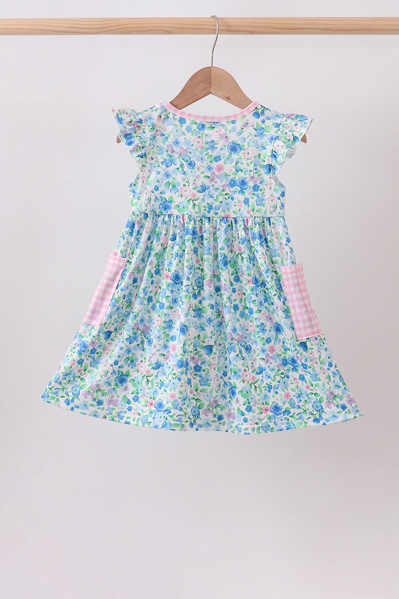 Blue Floral Dress