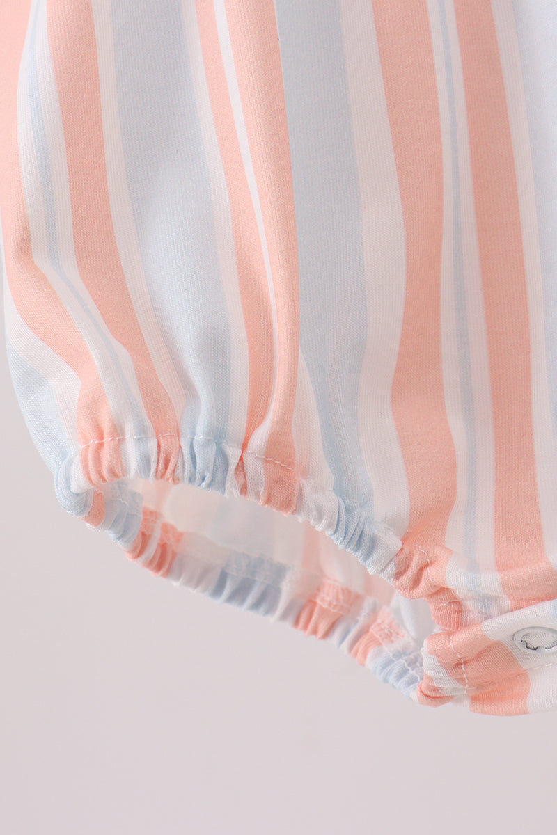 Seashell Stripe Appliqué Bubble