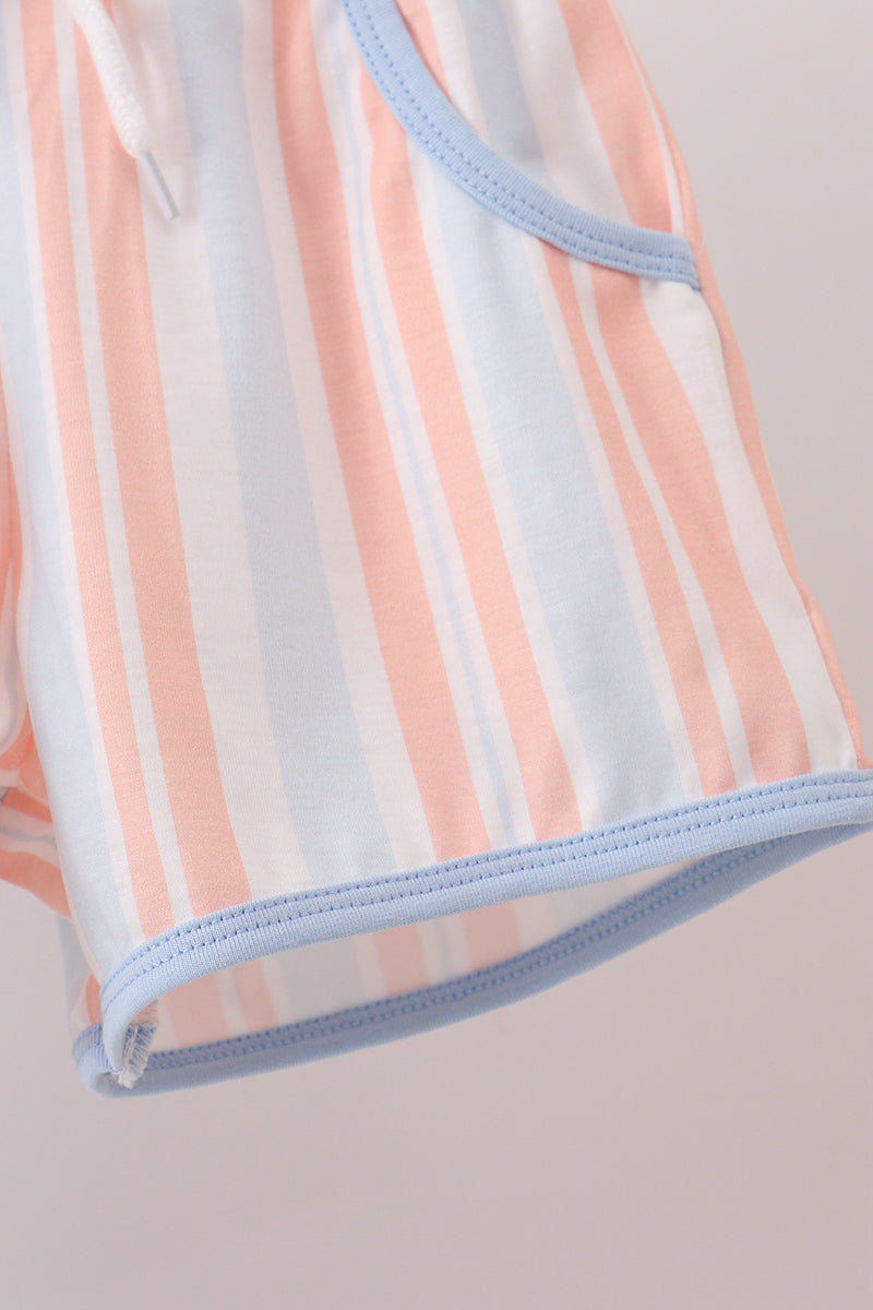 Seashell Stripe Embroidered Set