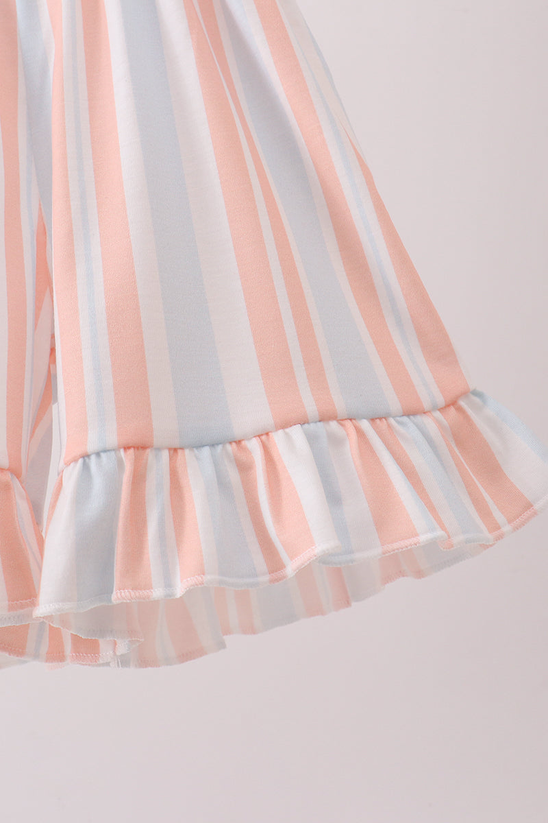Seashell Stripe Appliqué Jumpsuit