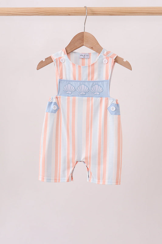 Seashell Stripe Embroidered Jon Jon