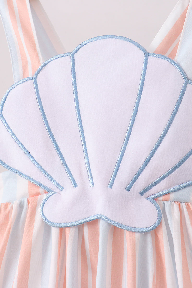 Seashell Stripe Appliqué Set