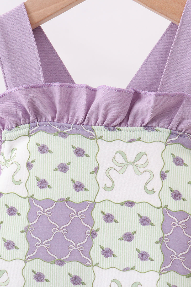Purple Floral Bubble