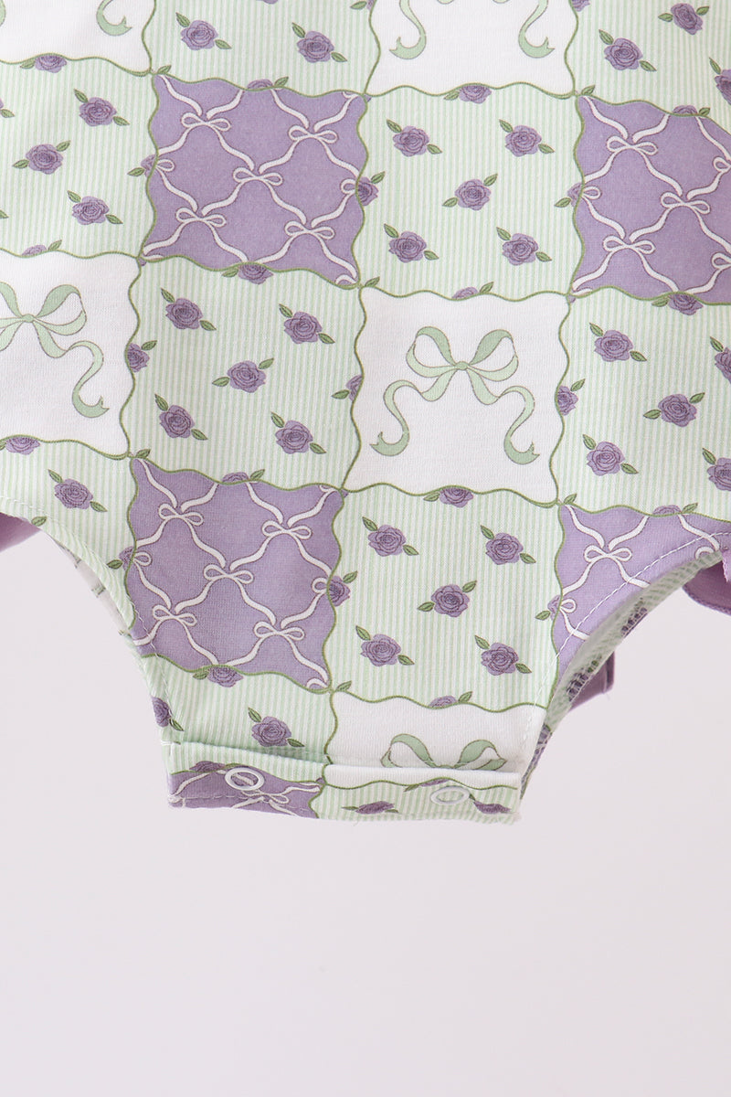 Purple Floral Bubble
