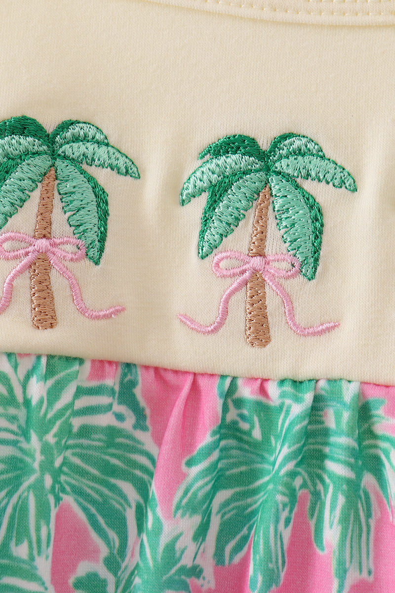 Palm Tree Embroidered Bubble