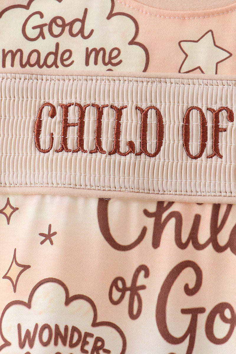 Child of God Smocked Romper