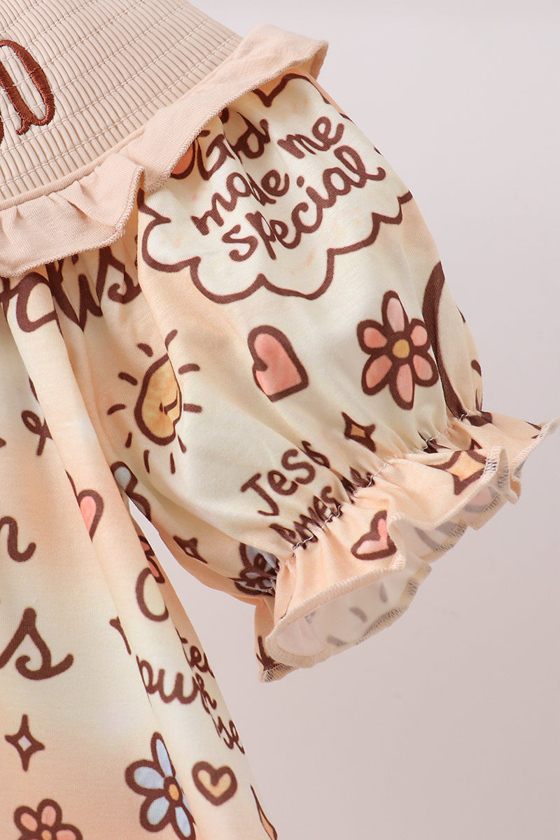 Child of God Smocked Ruffle Dress