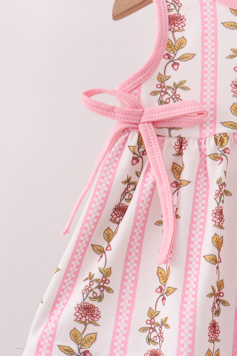 Pink Garden Ruffle Bloomer Set