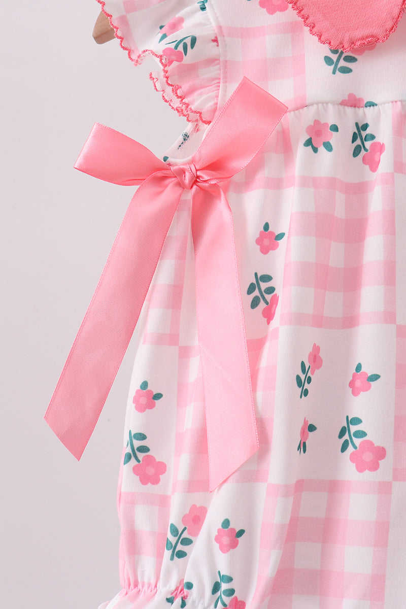 Pink Floral Ruffle Bubble