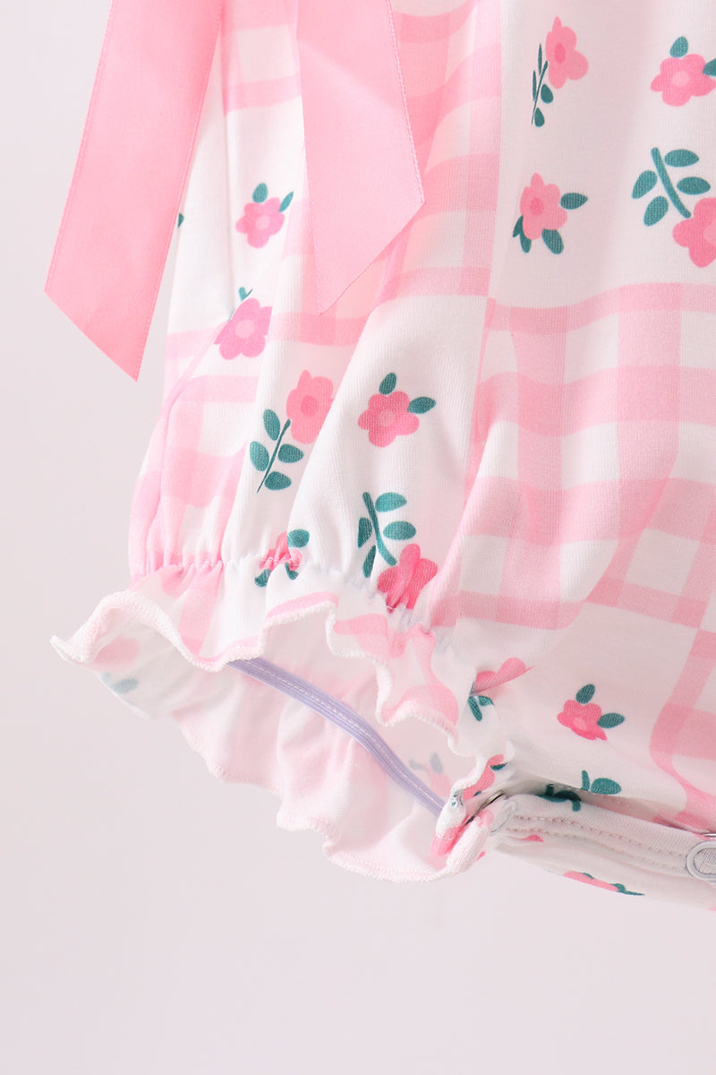 Pink Floral Ruffle Bubble