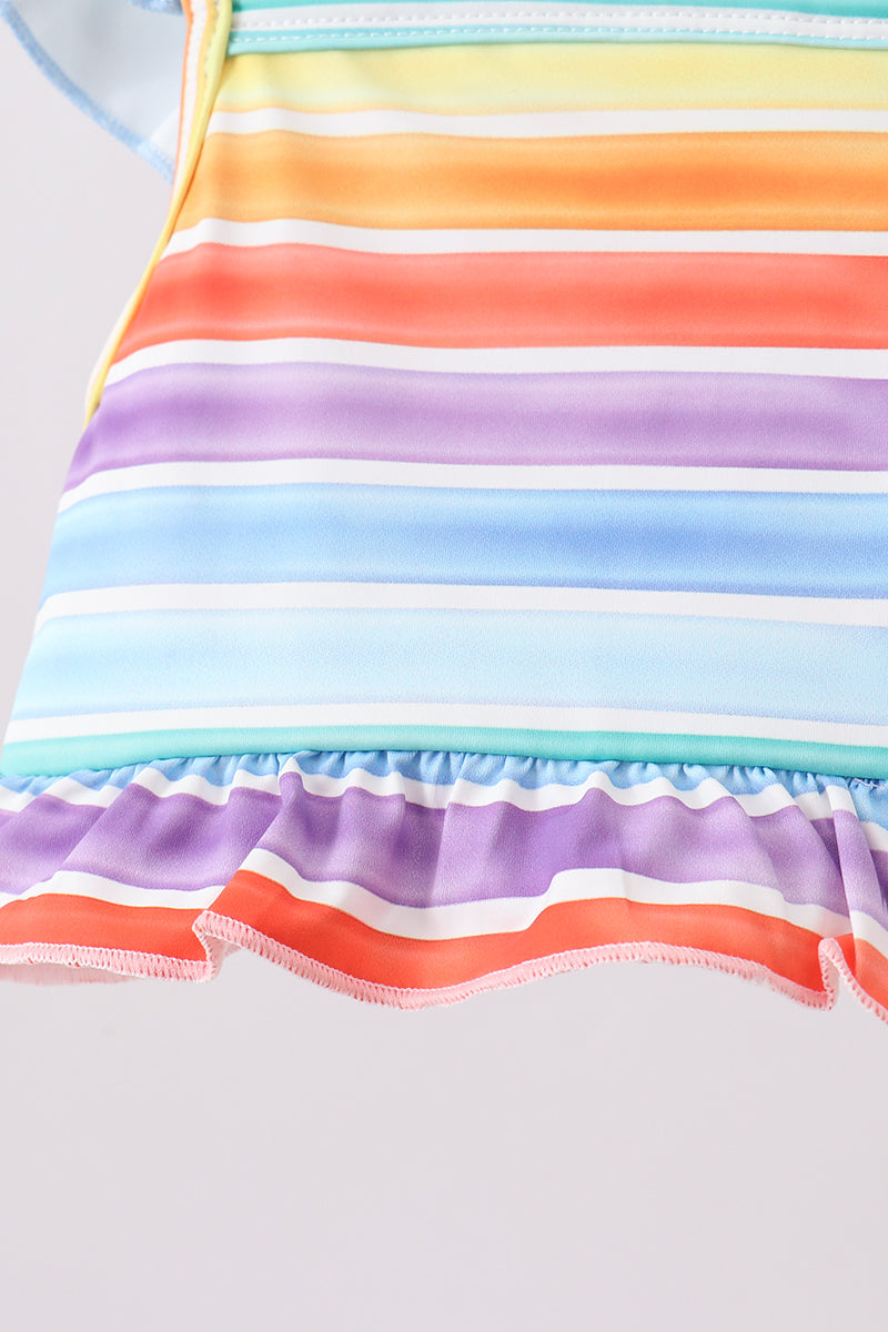 Rainbow Stripe Swimsuit