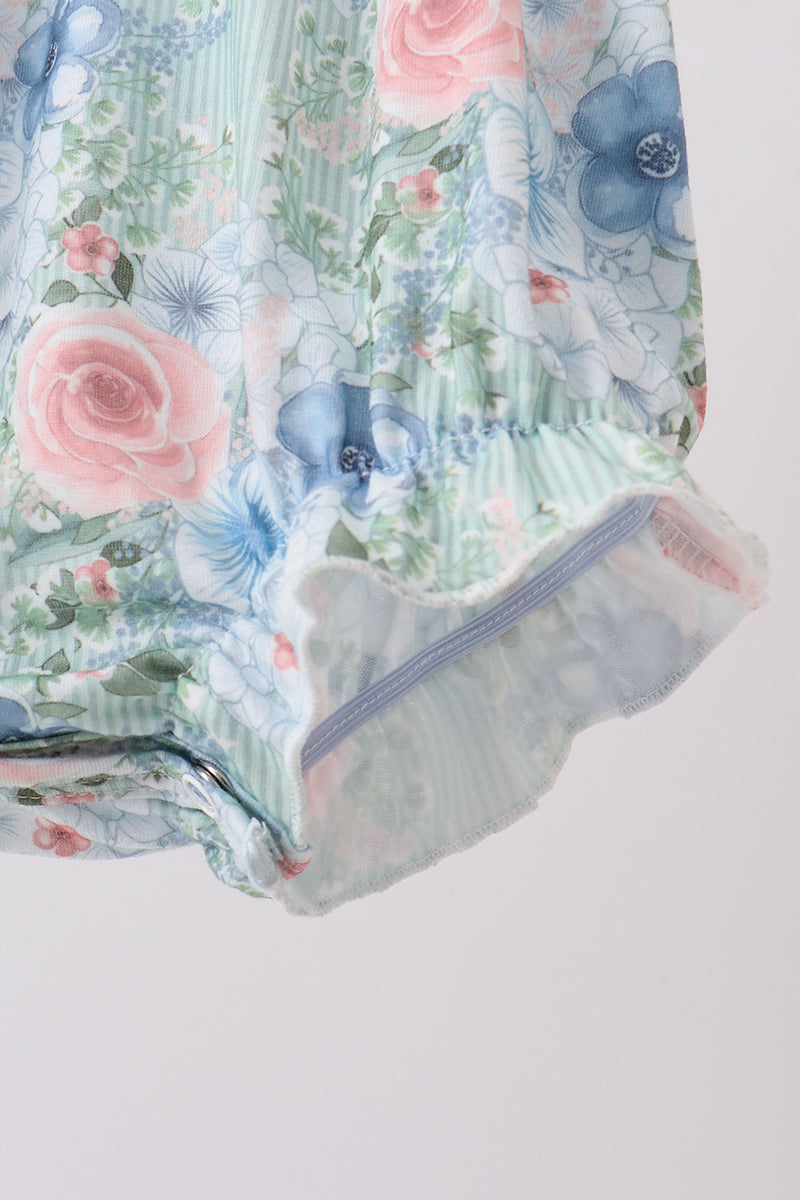 Floral Smocked Bubble
