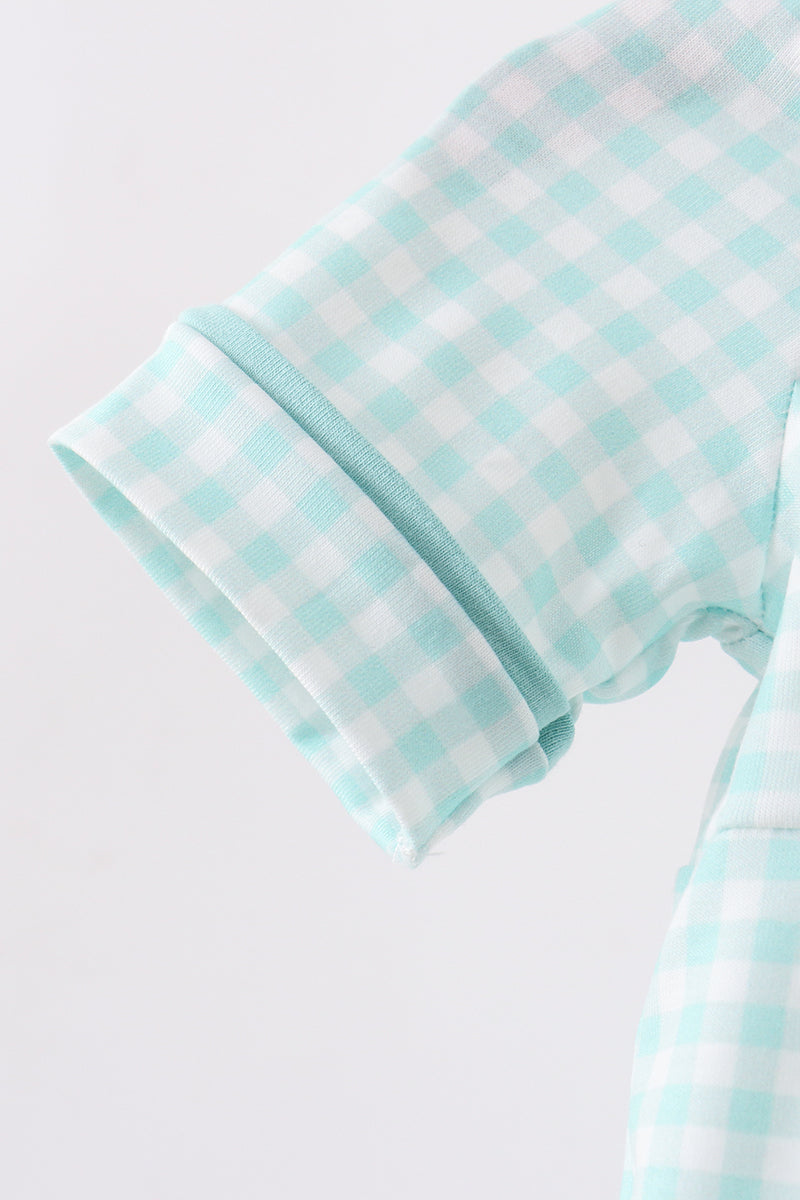 Green Gingham Bubble