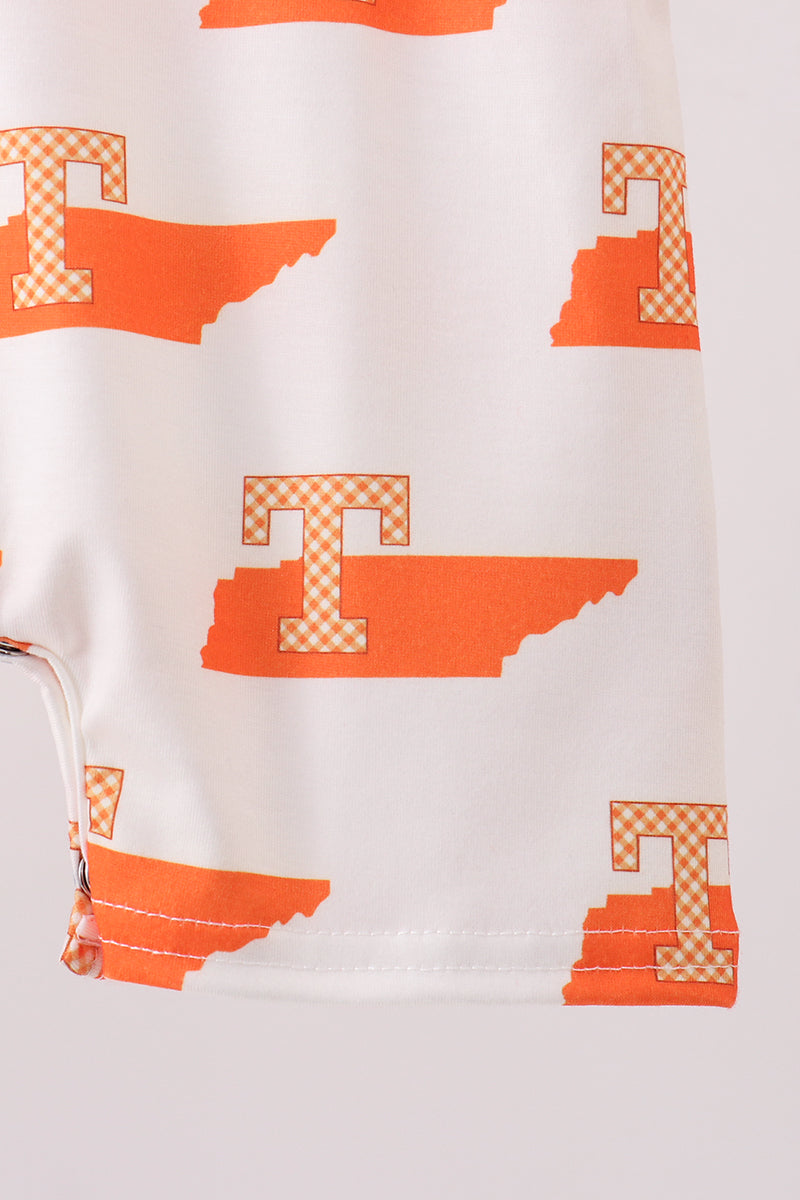 Orange Tennessee Smocked Jon Jon