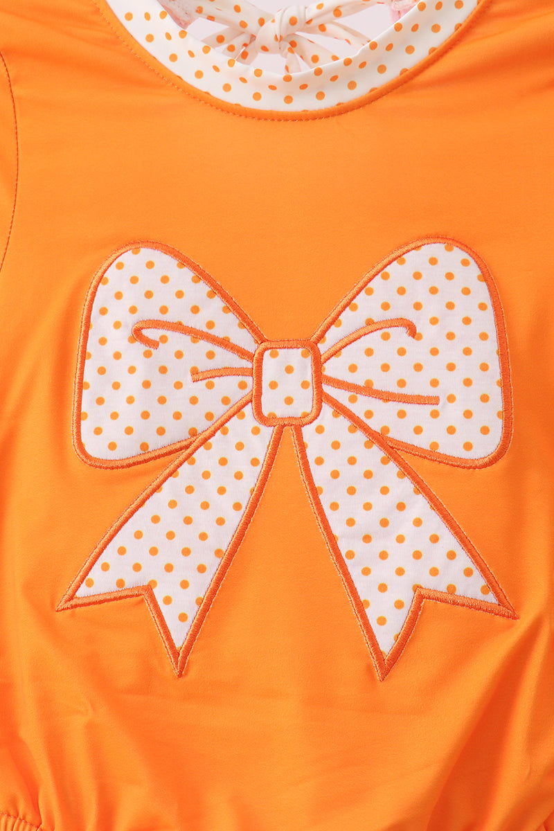 Orange Bow Rashguard
