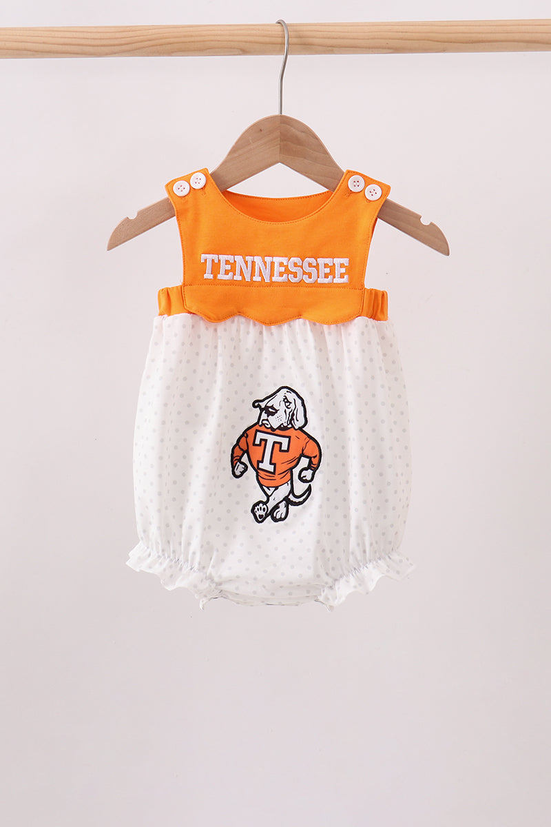 Orange Tennessee Applique Bubble