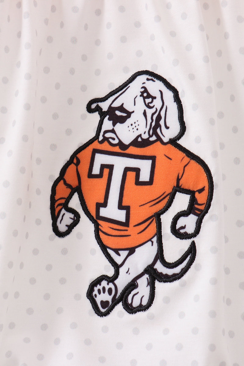 Orange Tennessee Applique Bubble