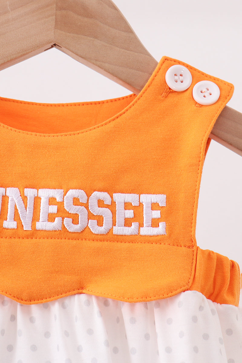 Orange Tennessee Applique Bubble
