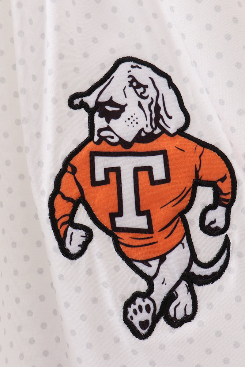 Orange Tennessee Applique Dress
