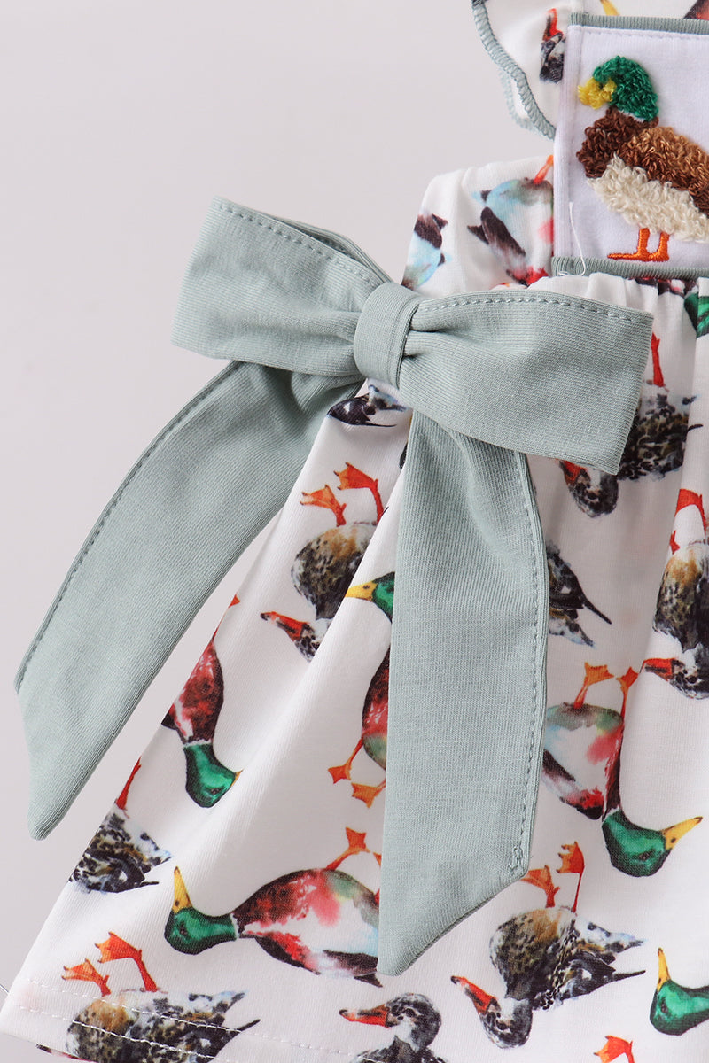 Sage Mallard French Knot Bloomer Set