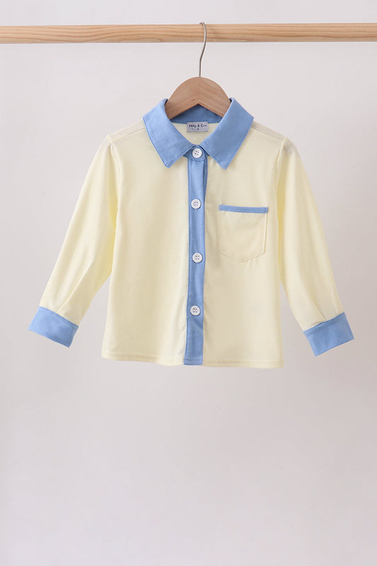 Cream button down shirt