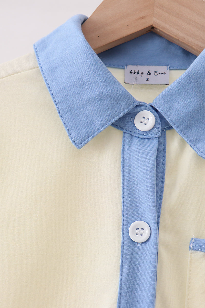 Cream button down shirt