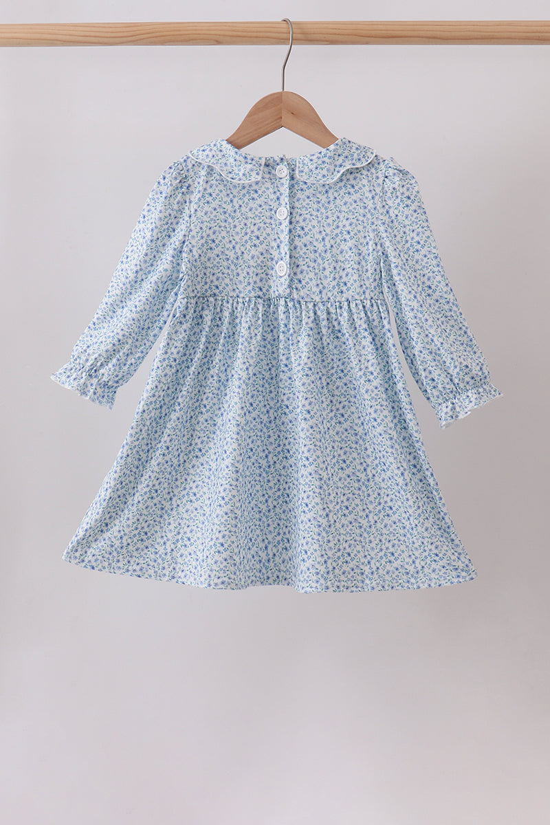 Lavender Floral Smocked Dress