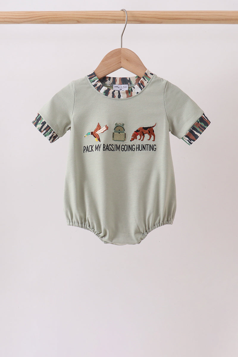 Sage Hunting Embroidered Bubble