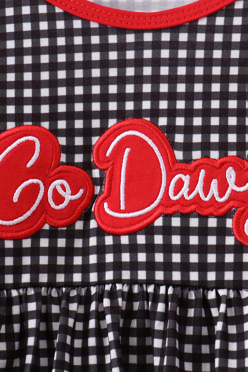 Red Georgia Embroidery Pants set