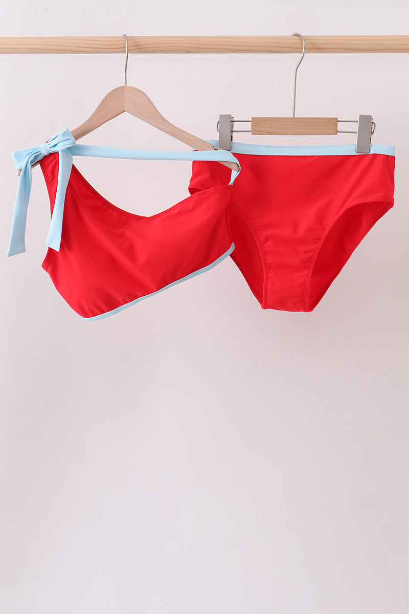 Red 2pc mom&me swimsuit