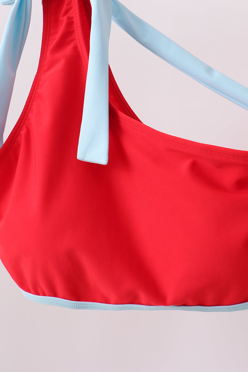 Red 2pc mom&me swimsuit