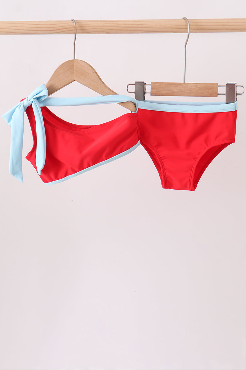 Red 2pc mom&me swimsuit