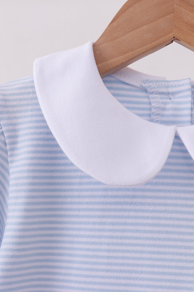 Blue School Applique Dress