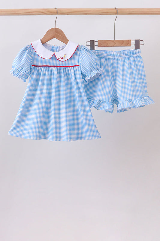 Blue Pencil Collar Set