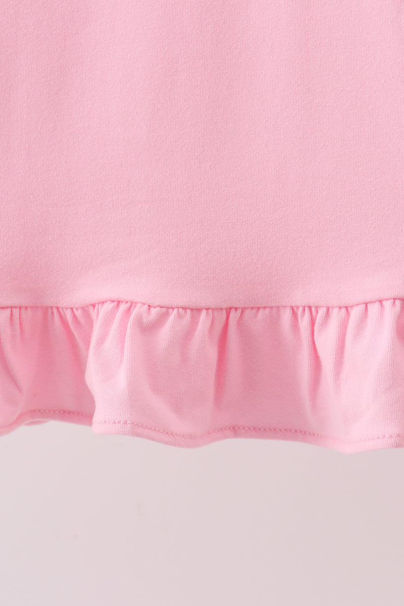 Pink Apple Ruffle Dress