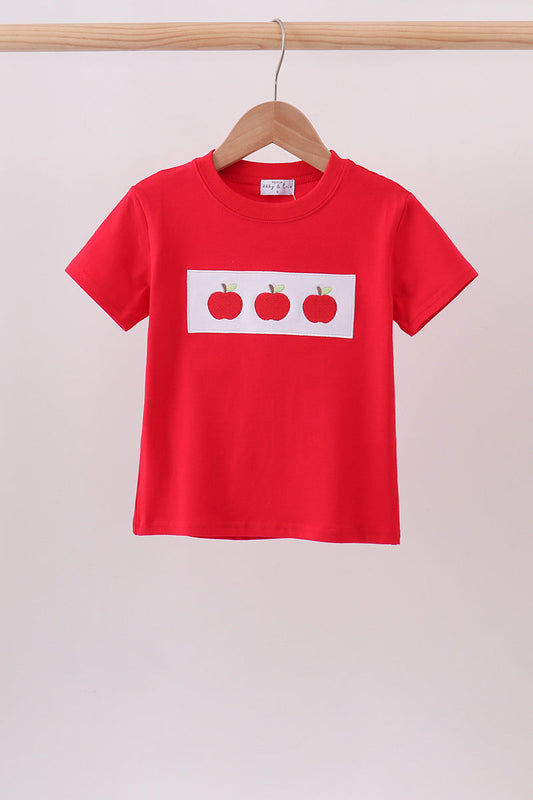 Red Apple Applique Top
