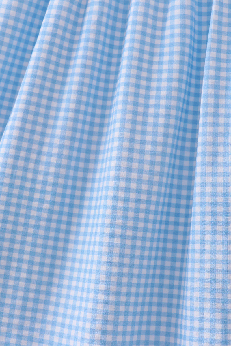 Blue Apple Smocked Dress