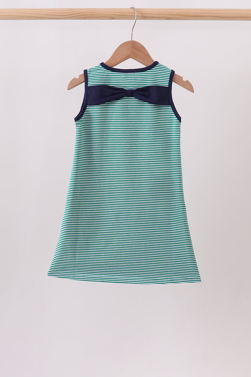 Green Ball Applique Dress